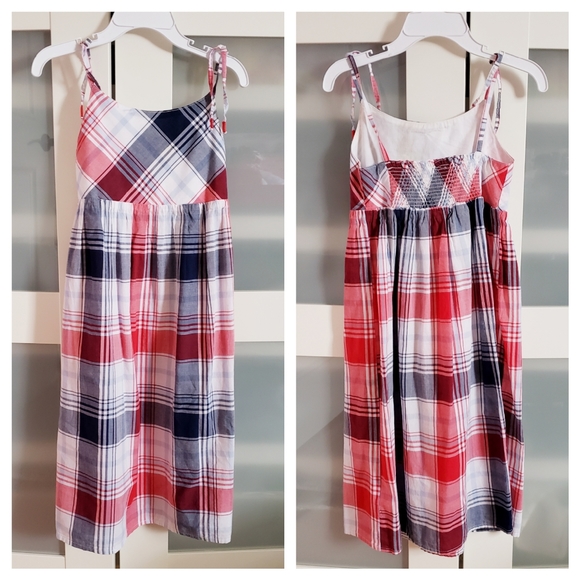 OSHKOSH July 4th Summer Plaid Print Dress 4 YRS - Picture 1 of 3